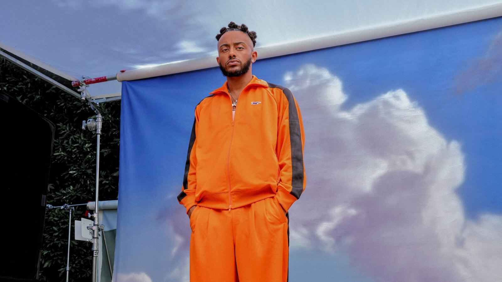 Aminé wears Onitsuka Tiger photographed by Steven Taylor in Los Angeles